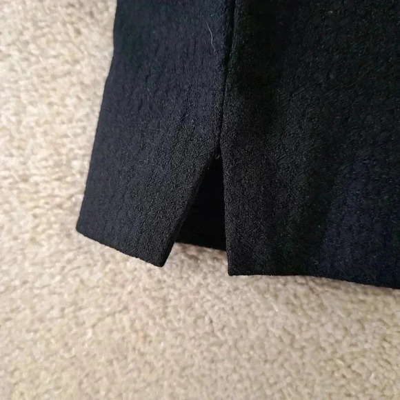 NWT Hilary Radley Black Pants Slim Leg Textured Stretch Size 6 Ankle-length Pant - Picture 9 of 11